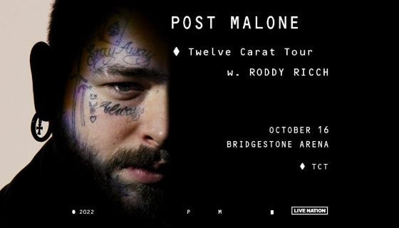 Post Malone: The Twelve Carat Tour | Bridgestone Arena