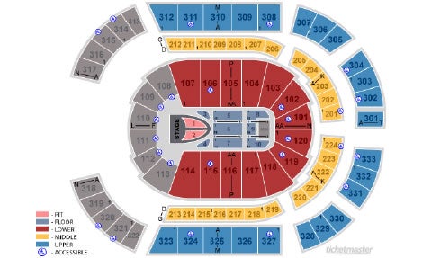 Bridgestone Arena Seating Charts 